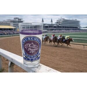 Vintage Breeders Cup 1998 Churchill Downs Racing Glass by Libbey